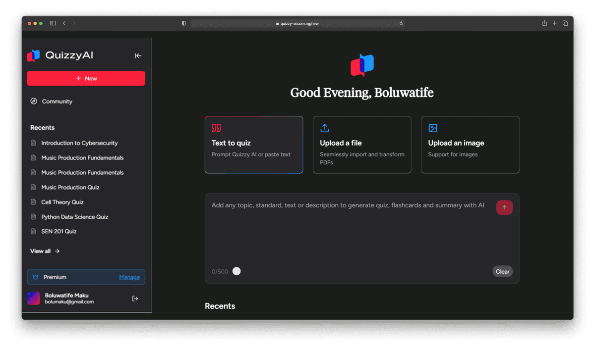 Capture interface